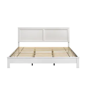 Aries 6/6 Ek Panel Bed-Hb/Fb/Rails-White