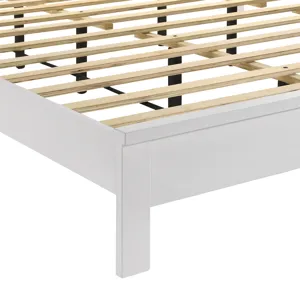 Aries 6/6 Ek Panel Bed-Hb/Fb/Rails-White