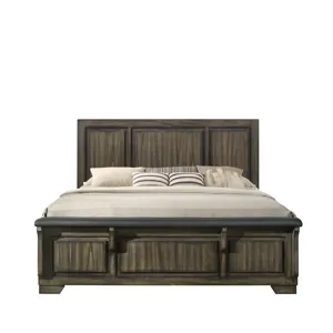 Ashland 6/6-6/0 Ek/Wk Headboard-Rustic Brown