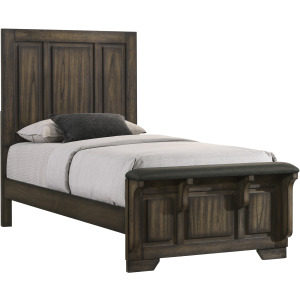 Ashland Footboard & Slats Rustic Brown - Twin