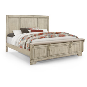 Ashland Side Rails Rustic White - California King