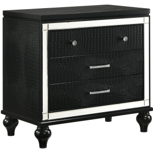 Valentino Nightstand Black