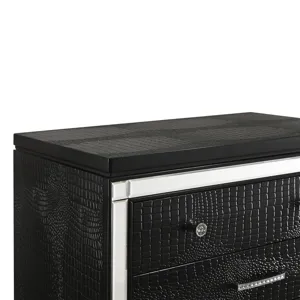 Valentino Nightstand-Black