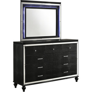 Valentino Lighted Mirror Black