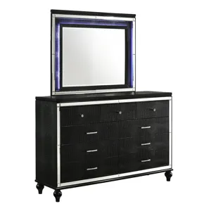 Valentino Lighted Mirror-Black