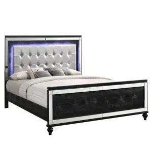 Valentino 6/6-6/0 K Footboard & Slats-Black