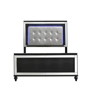 Valentino 4/6 F Footboard & Slats - Black