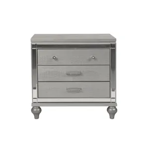 Valentino Nightstand-Silver