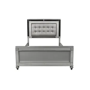 Valentino 6/6-6/0 K Footboard & Slats-Silver