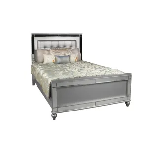 Valentino 5/0 Q Lighted Headboard-Silver