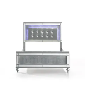 Valentino 4/6 F Headboard - Silver
