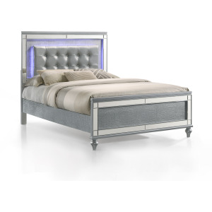 Valentino Footboard & Slats Silver - Full