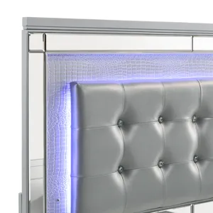 Valentino 4/6 F Footboard & Slats - Silver