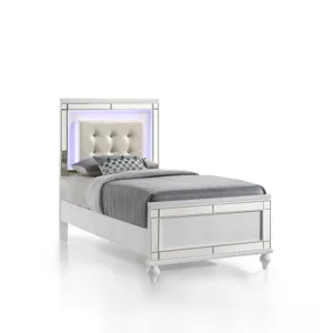 Valentino 3/3 T Headboard - White