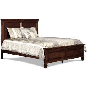 Tamarack Headboard, Footboard & Slats Brn Cherry - Twin