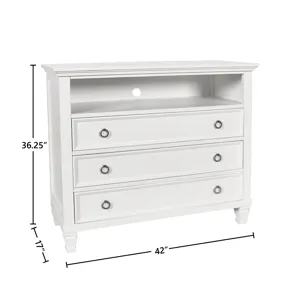 Tamarack Media Chest- White