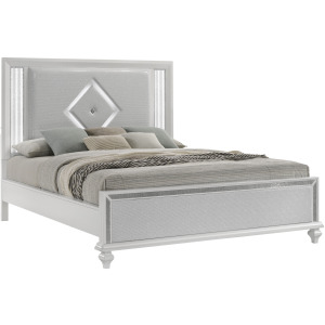 Stardust Footboard & Slats-White - King/California King