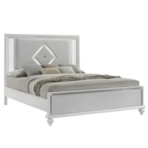 Stardust Footboard & Slats-White - King/California King