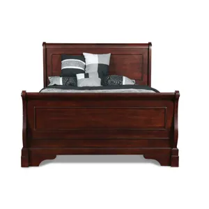 Versailles 5''0" Q Sleigh Footboard & Slats- Bordeaux
