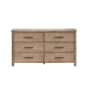 Anika 6 Drawer Dresser-Natural