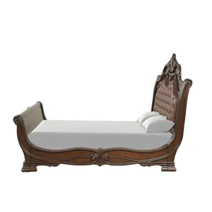 Bella Notte ' Headboard Post Set-Mahogany Brow - Queen/King/California King