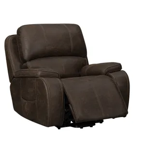 Brookings Power Lift Recliner W Heat & Massage-Brown
