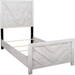 Biscayne Master & Youth Bedroom-Driftwood Biscayne Headboard,footboard, & Slats-Driftwood - Twin