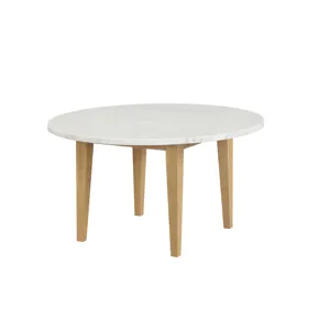 Essence 54" Round Dining Table W/Marble Top-Natural