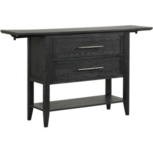 Sable Crest Drop Leaf Server-Black
