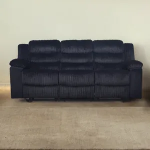 Willow Sofa W/Dual Recliner-Black