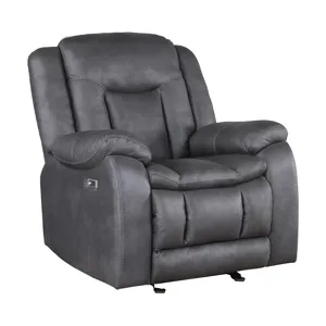Morello Glider Recliner W/Power Footrest Gray