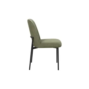 Erik Side Chair W Black Metal Frame-Green(2 Per Carton)