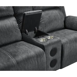 Tango Console Loveseat W/Speaker-Shadow