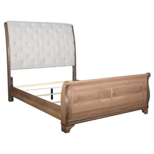Coventry Hall Headboard, Footboard And Slats-Pecan - King