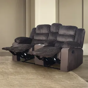 Willow Console Loveseat W Dual Recliners-Brown