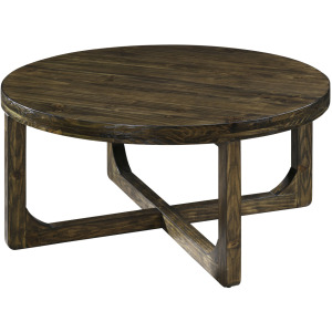 Kerby Occasional Kerby Round Coffee Table-Dk Brown