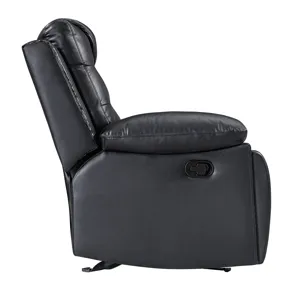 Nikko Console Loveseat W Dual Recliners-Black/Gray
