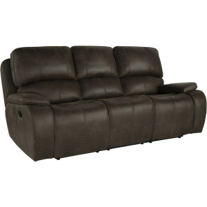 Brookings Motion-Brown Brookings Sofa W/Dual Recliner-Brown