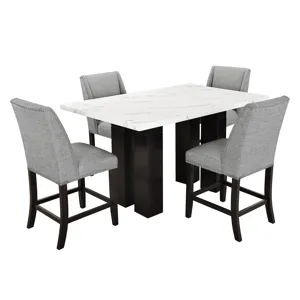 Faust Adjustable Table Base-Espresso
