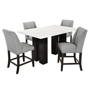 Faust Adjustable Table Base-Espresso