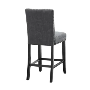 Crispin Granite Gray Counter Chair- (2/Ctn)