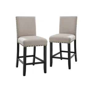 Crispin Natural Beige Counter Chair- (2/Ctn)