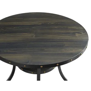 Crispin 48" Round Dining Table-Smoke