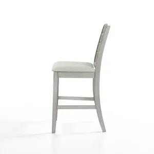 Pascal  Ladderback Counter Chair (2 Per Carton)-Driftwood