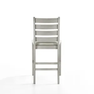 Pascal  Ladderback Counter Chair (2 Per Carton)-Driftwood
