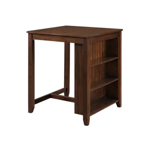 Gia 30" Counter Table W/2 Chairs & Stg Shelf-Cherry