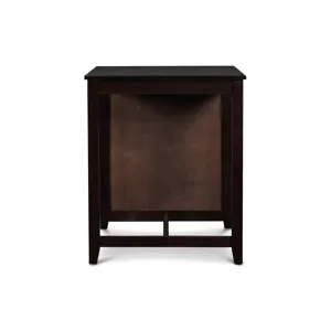 Gia 30" Counter Table W/2 Chairs & Stg Shelf-Ebony