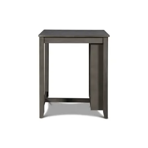 Gia 30" Counter Table W/2 Chairs & Stg Shelf-Gray