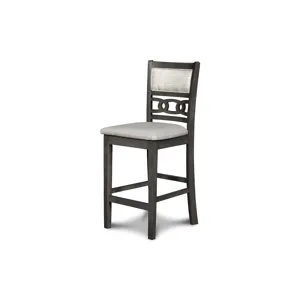 Gia 30" Counter Table W/2 Chairs & Stg Shelf-Gray