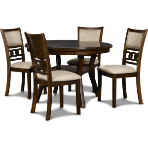 Gia Round Dining 5 PC Set Cherry